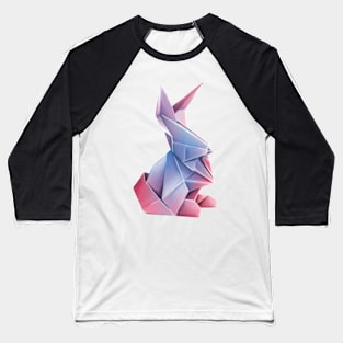 Origami Rabbit Baseball T-Shirt